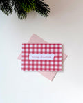 Merry Christmas Gingham Card - BearHugs - thinking of you gifts by post