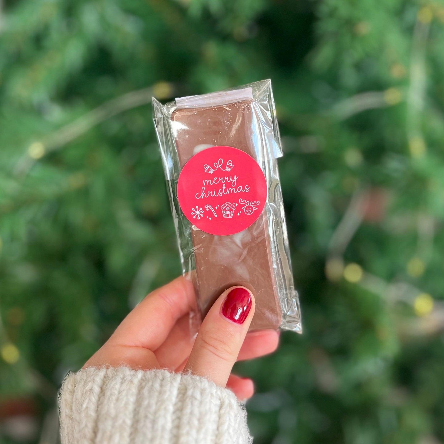 Merry Christmas Mini Chocolate Bar - BearHugs