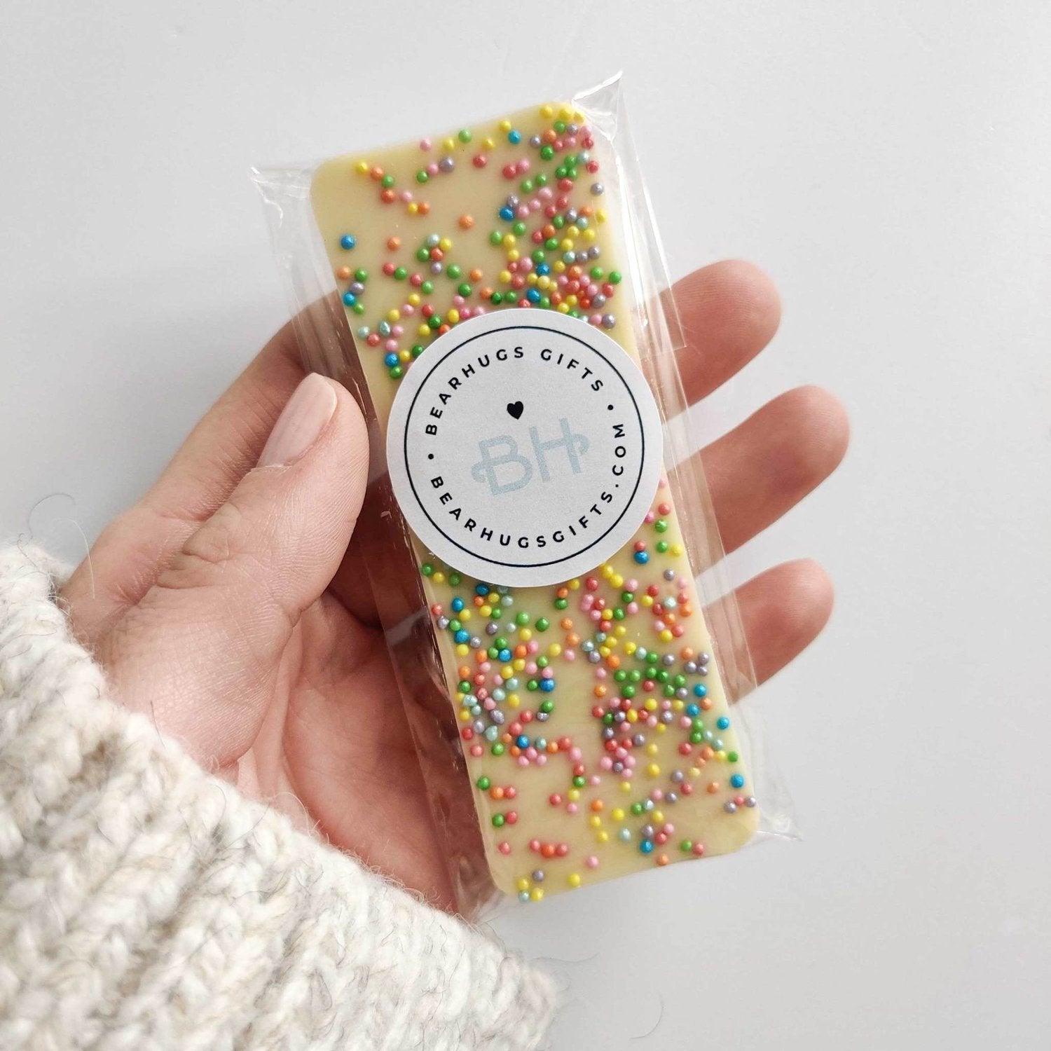 Mini Chocolate Bar - With Personalised Message Label - BearHugs - thinking of you gifts by post