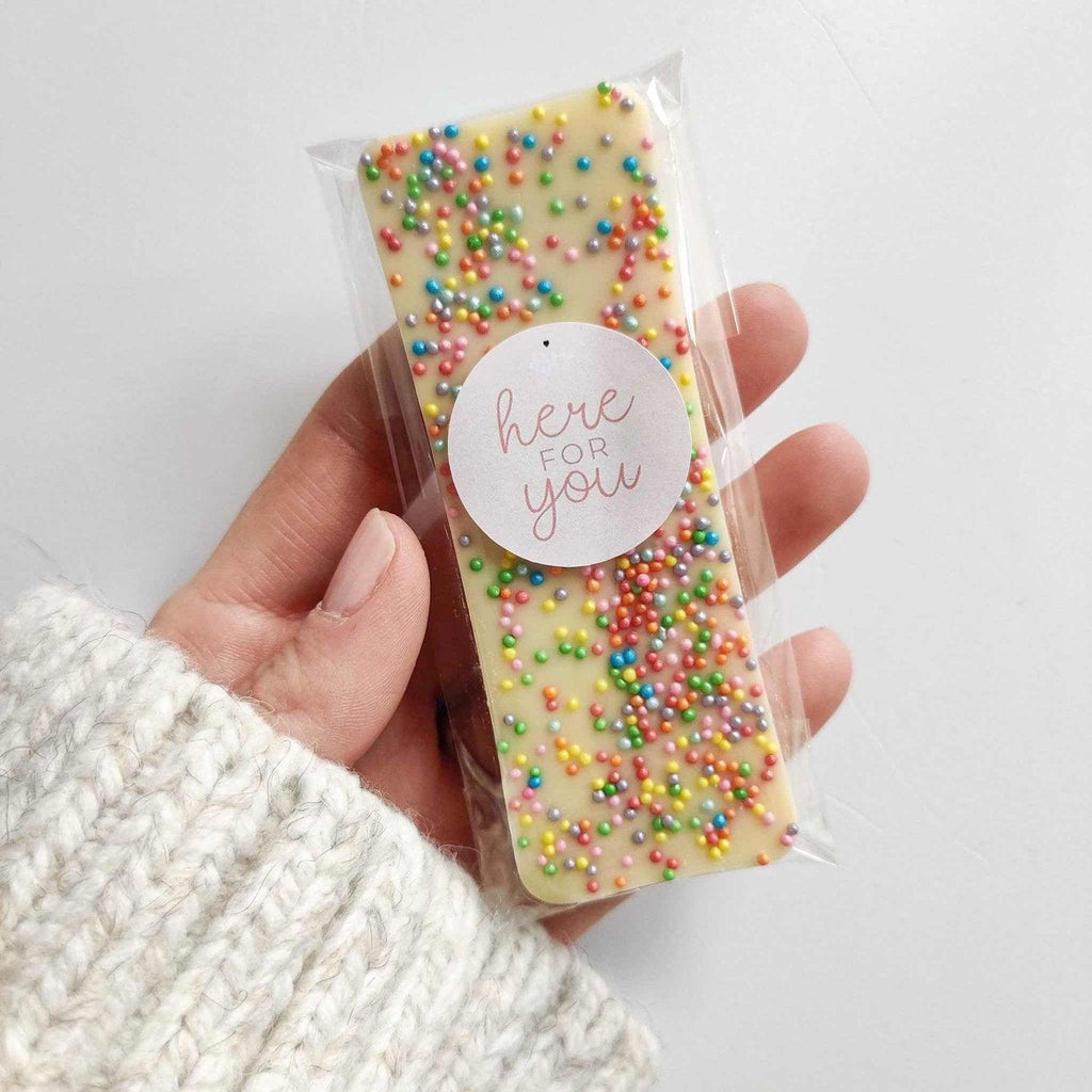 Mini Chocolate Bar - With Personalised Message Label - BearHugs - thinking of you gifts by post