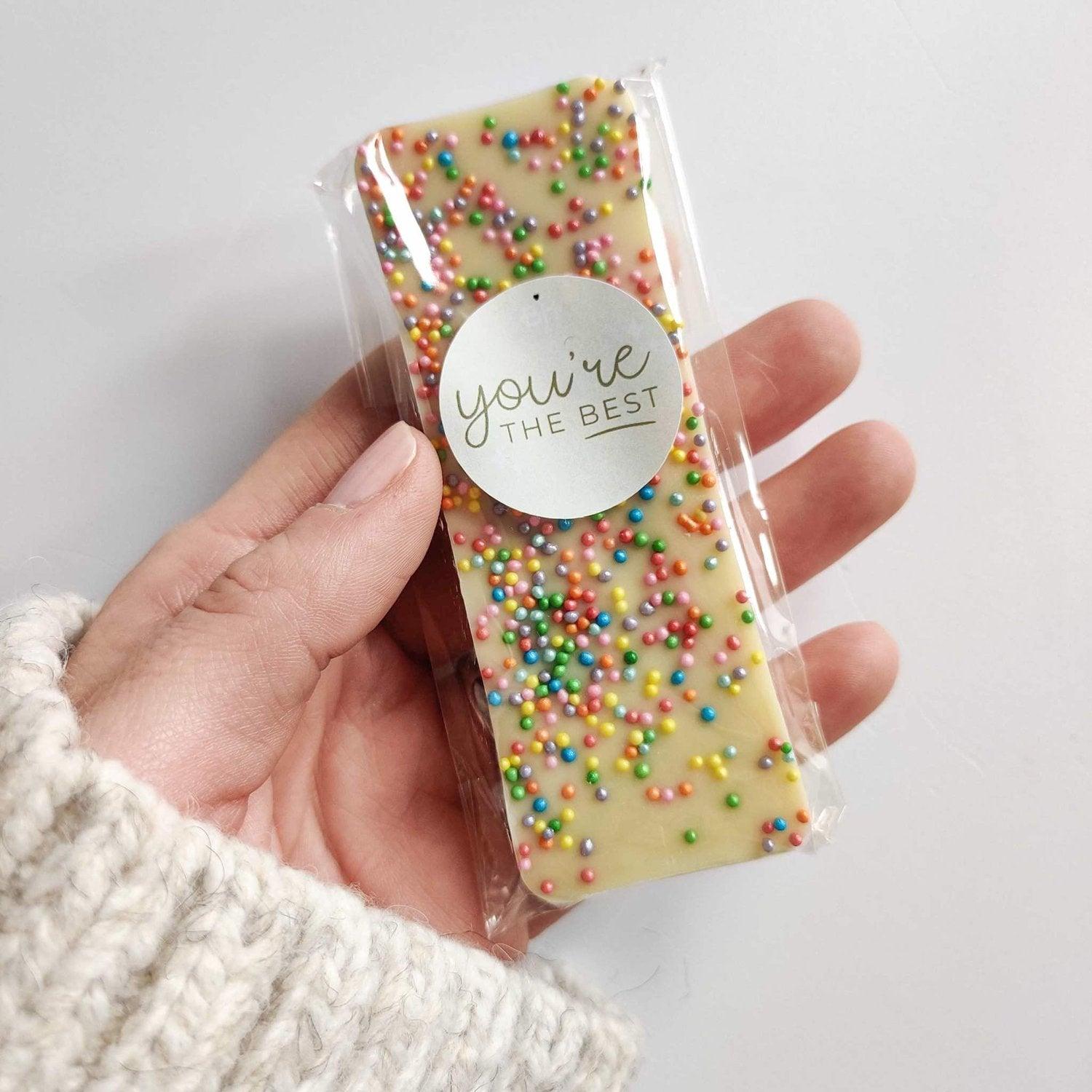 Mini Chocolate Bar - With Personalised Message Label - BearHugs - thinking of you gifts by post