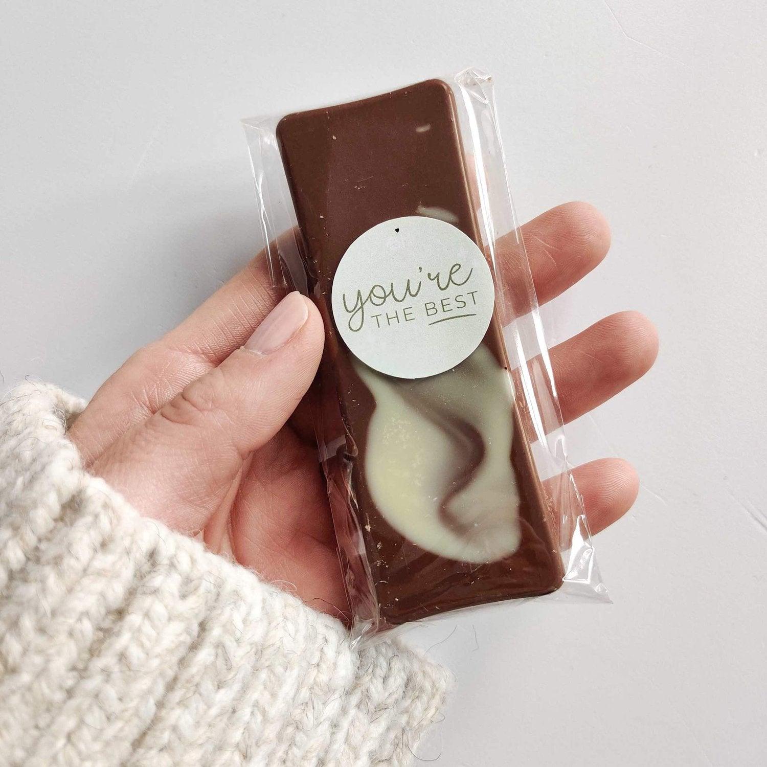 Mini Chocolate Bar - With Personalised Message Label - BearHugs - thinking of you gifts by post