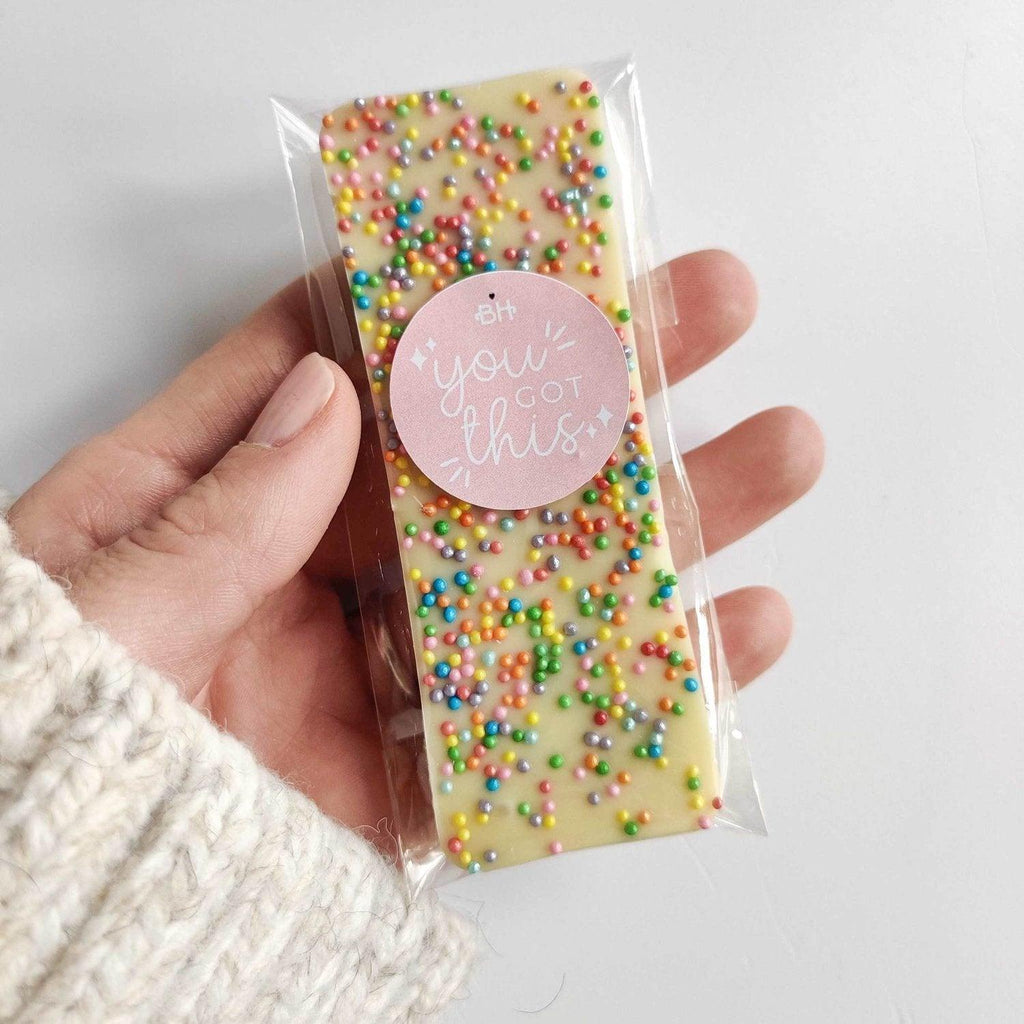Mini Chocolate Bar - With Personalised Message Label - BearHugs - thinking of you gifts by post