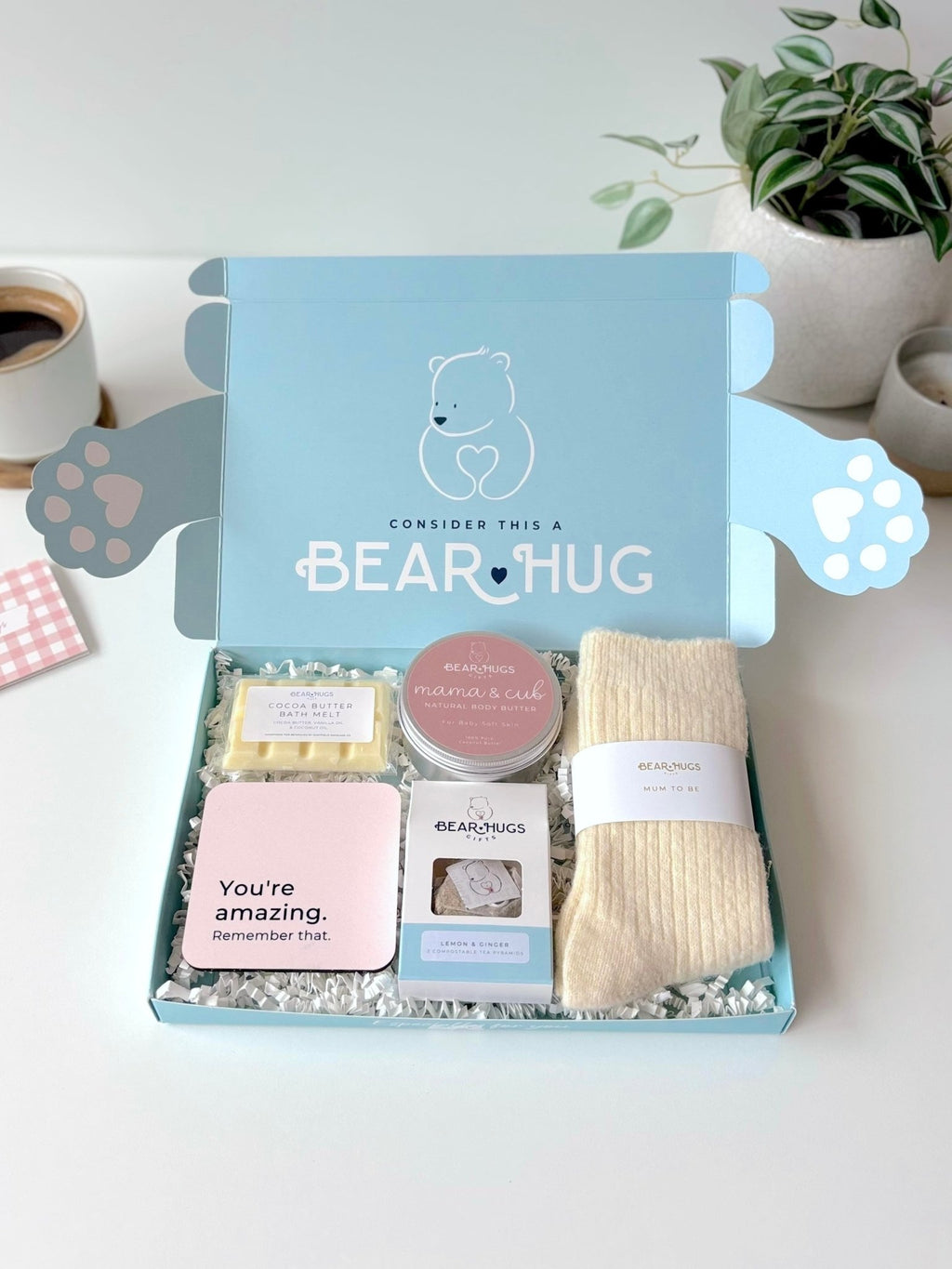Mum To Be Letterbox Hug in a Box - BearHugs - thinking of you gifts by post