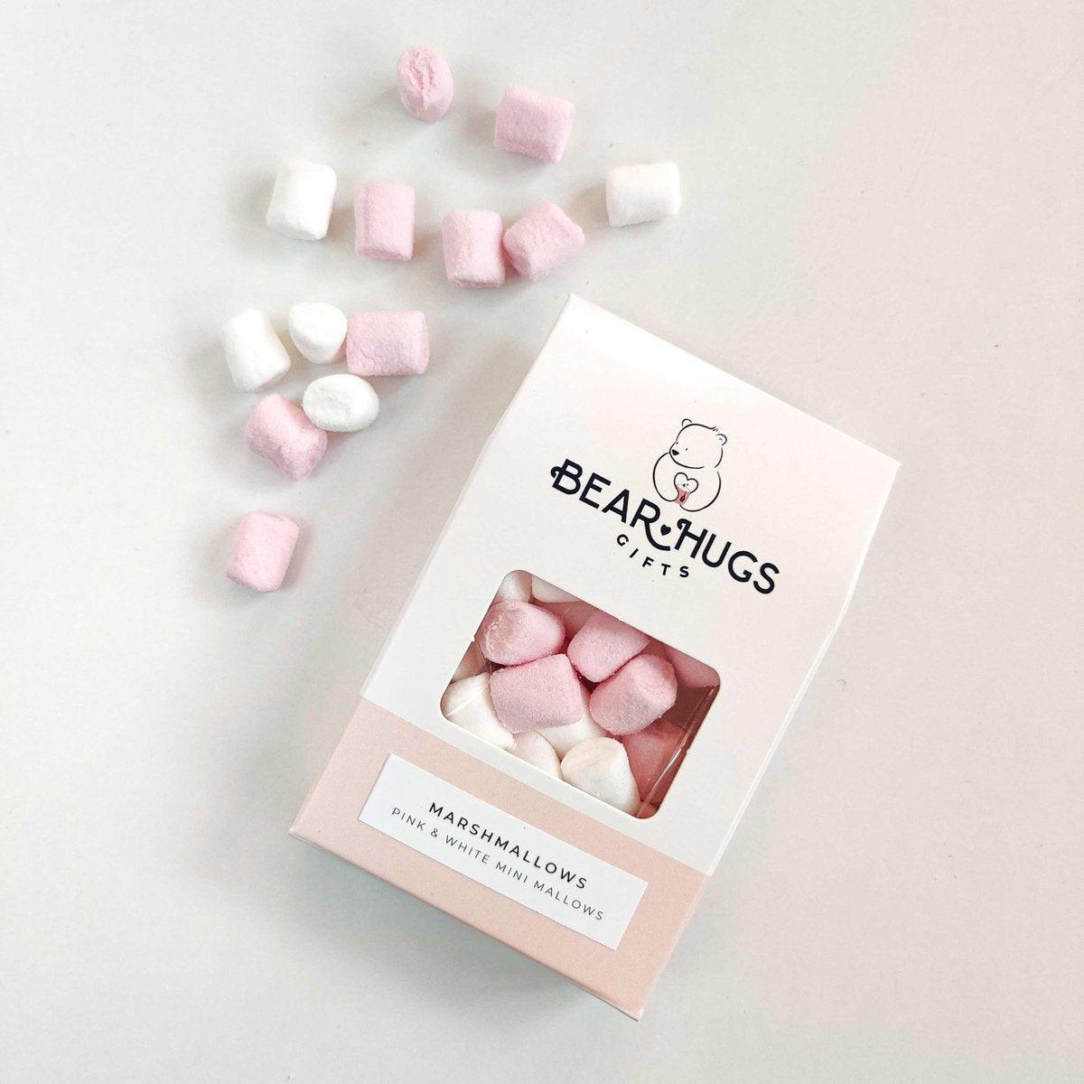 Pink and White Mini Marshmallows - BearHugs - Thinking Of You Gifts