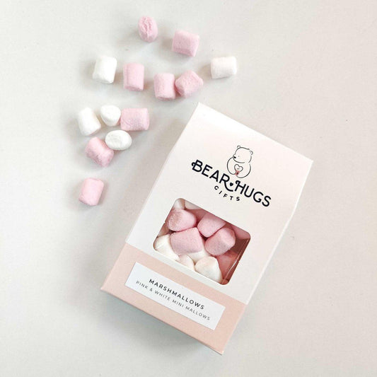 Pink and White Mini Marshmallows - BearHugs