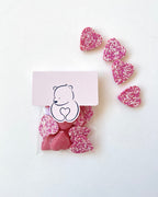 Pink Chocolate Heart Sprinkle Sweets - BearHugs - thinking of you gifts by post