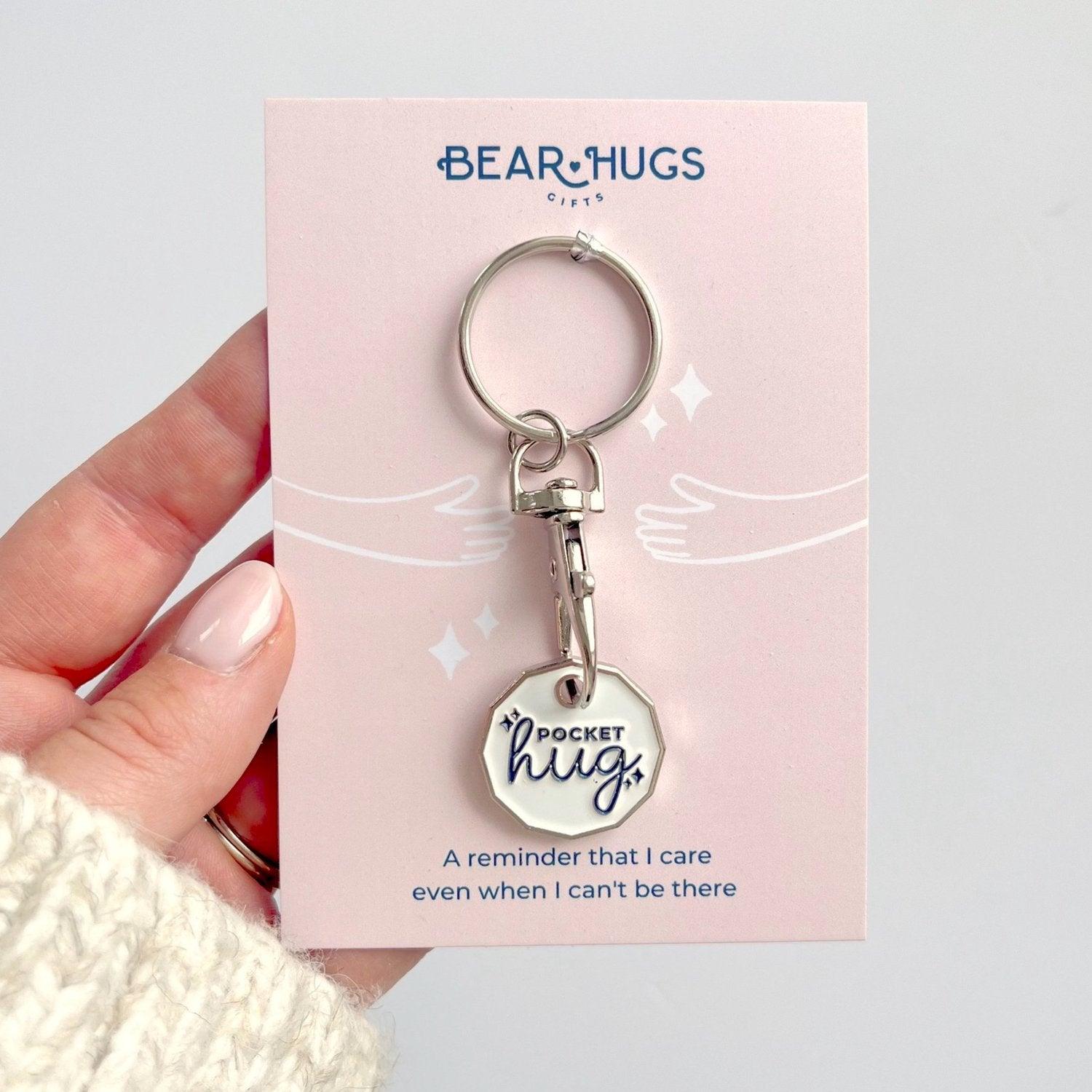 Pocket Hug Token Key Ring - BearHugs - thinking of you gifts by post