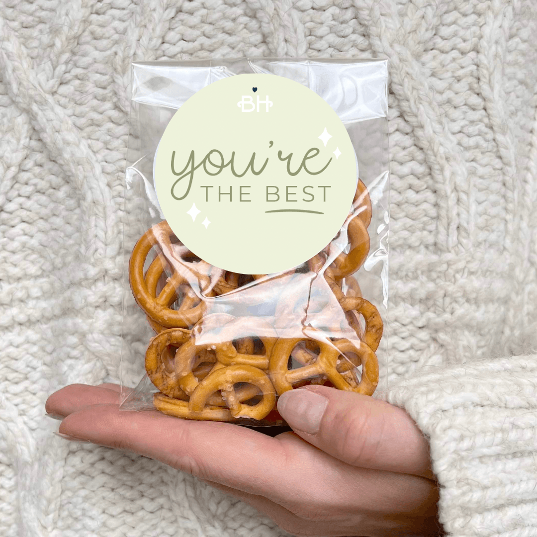 Salted Pretzels - Choose Your Message! - BearHugs - Thinking Of You Gifts