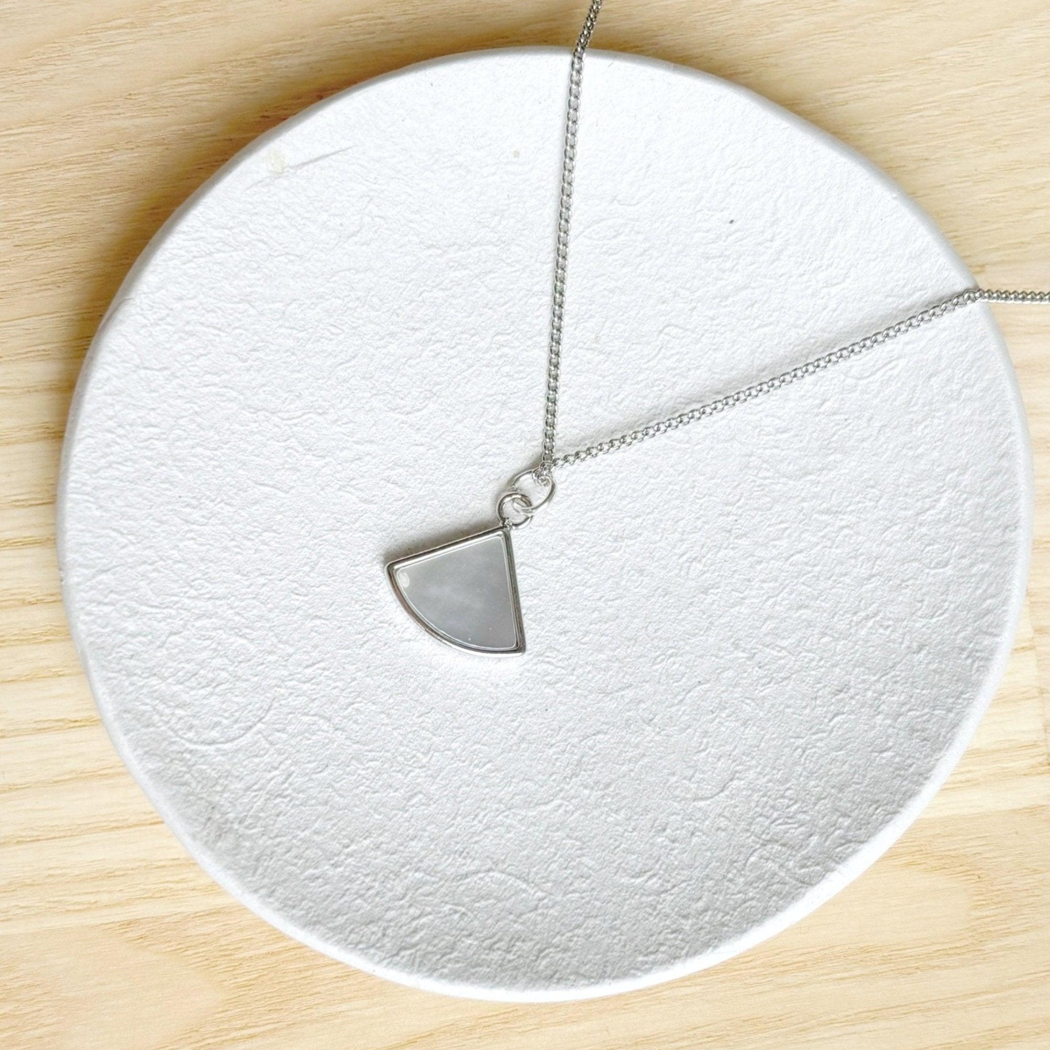 Silver Plated Dainty Shell Necklace - BearHugs - thinking of you gifts by post