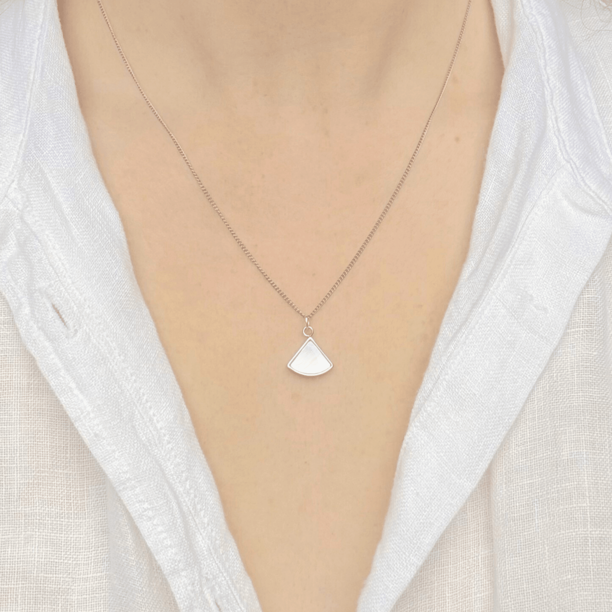 Silver Plated Dainty Shell Necklace - BearHugs - thinking of you gifts by post