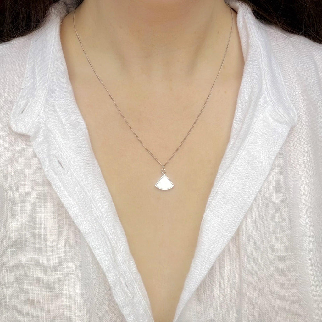 Silver Plated Dainty Shell Necklace - BearHugs - thinking of you gifts by post