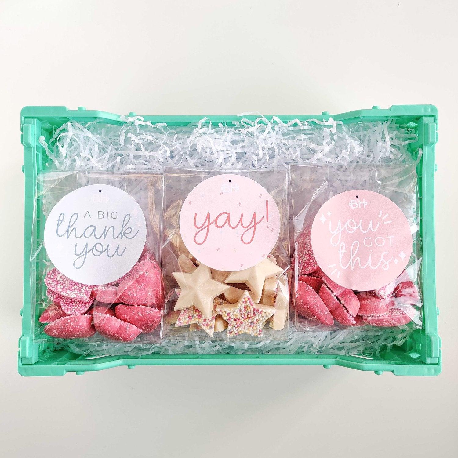 Sprinkles Sweetie Bag - With Personalised Message Label - BearHugs - thinking of you gifts by post