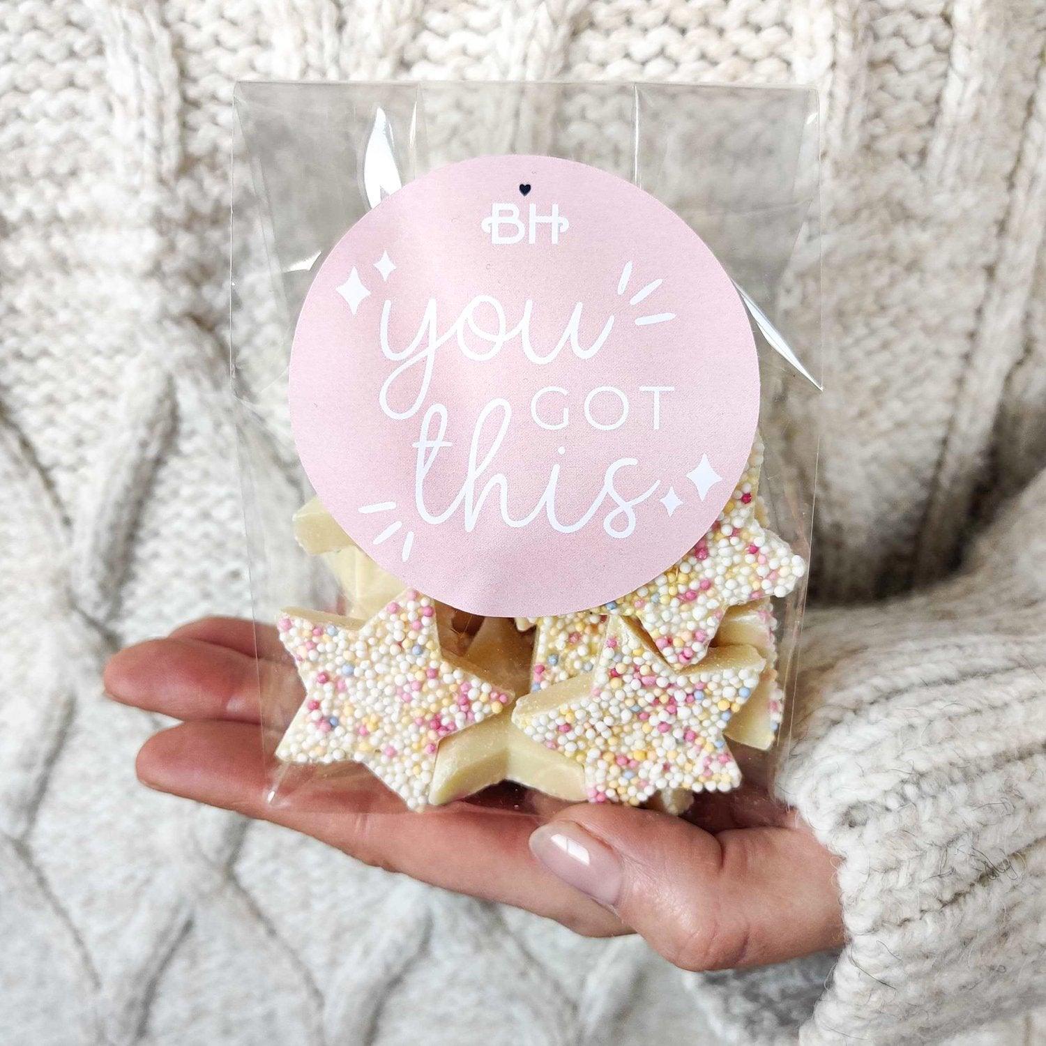 Sprinkles Sweetie Bag - With Personalised Message Label - BearHugs - thinking of you gifts by post