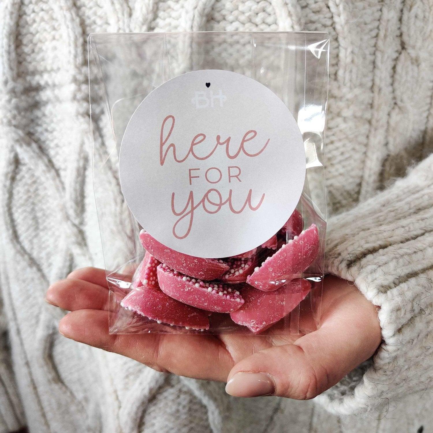 Sprinkles Sweetie Bag - With Personalised Message Label - BearHugs - thinking of you gifts by post