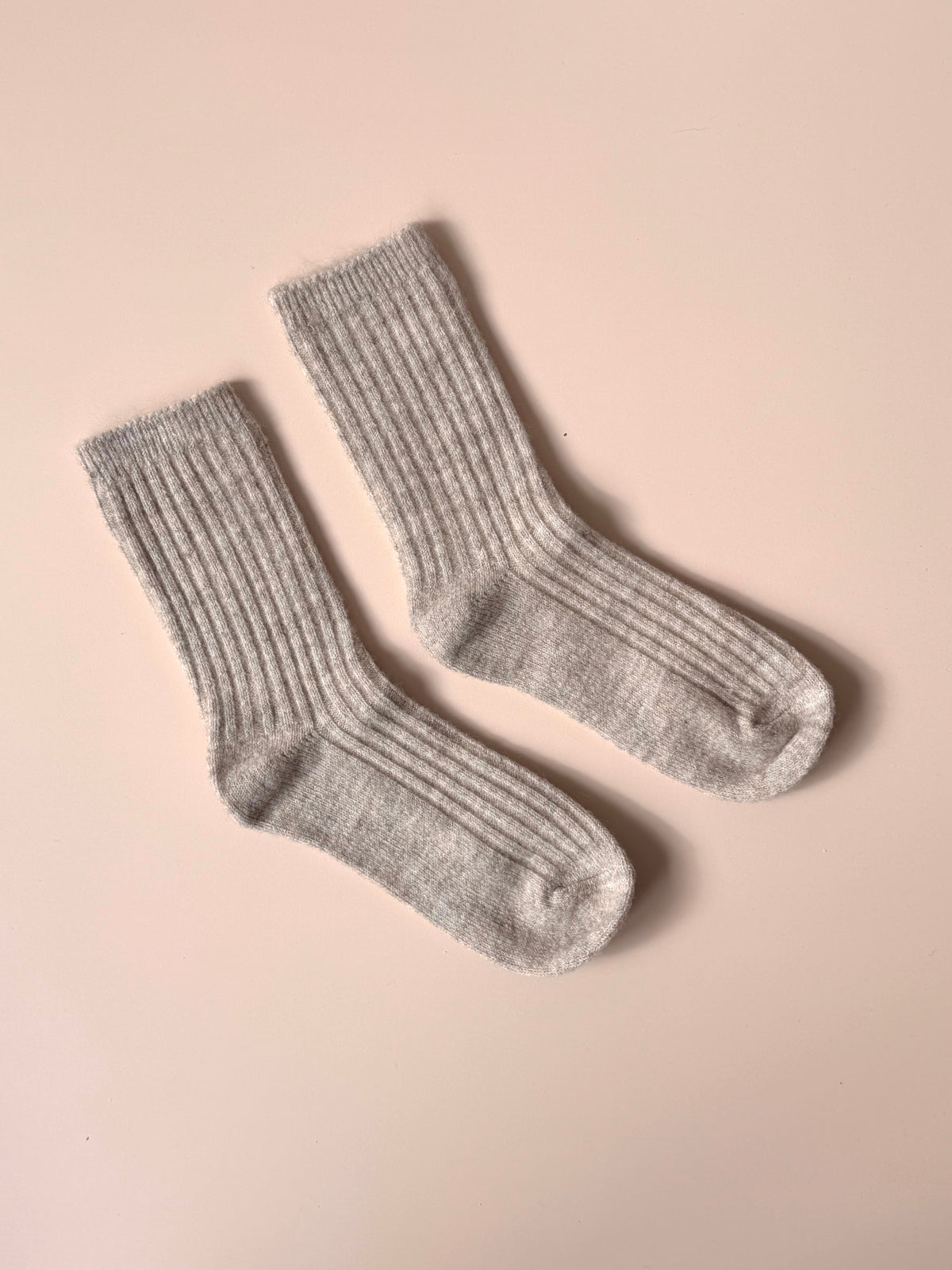 Taupe Wool Blend Socks - BearHugs - thinking of you gifts by post