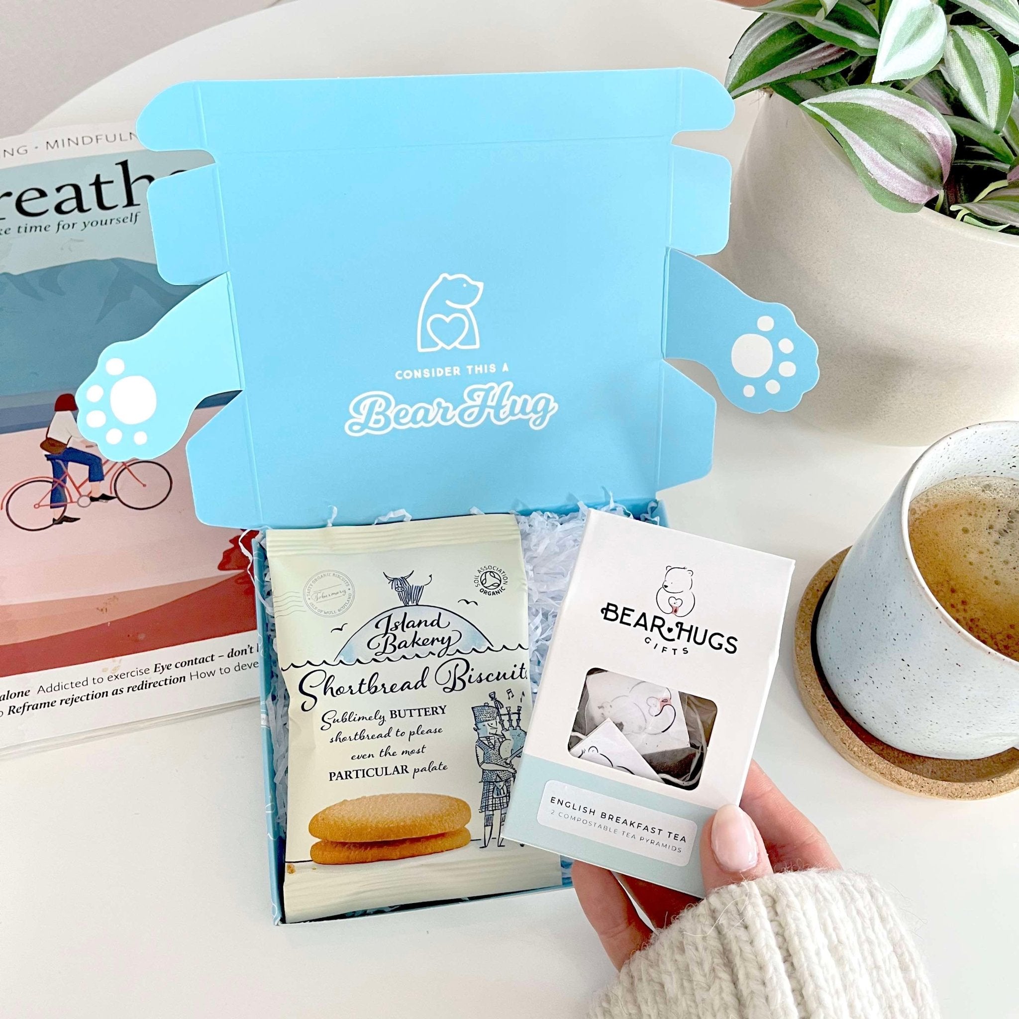 Tea and Biscuits Letterbox Hug - BearHugs - thinking of you gifts by post