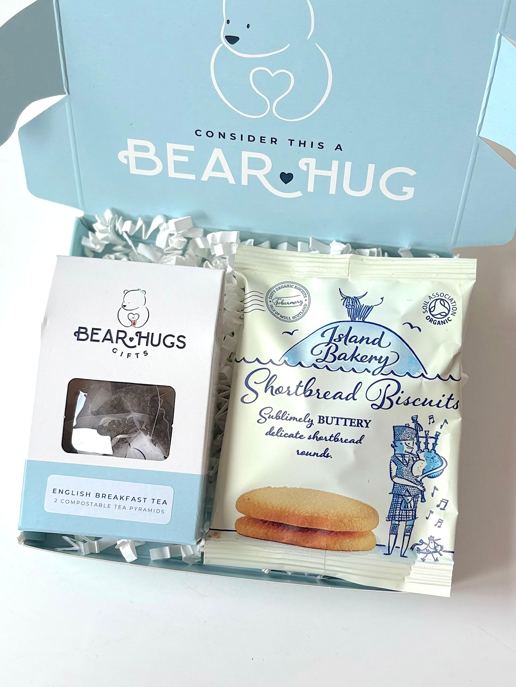Tea and Biscuits Letterbox Hug