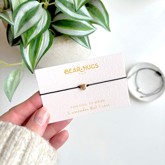 Gold Heart Friendship Bracelet