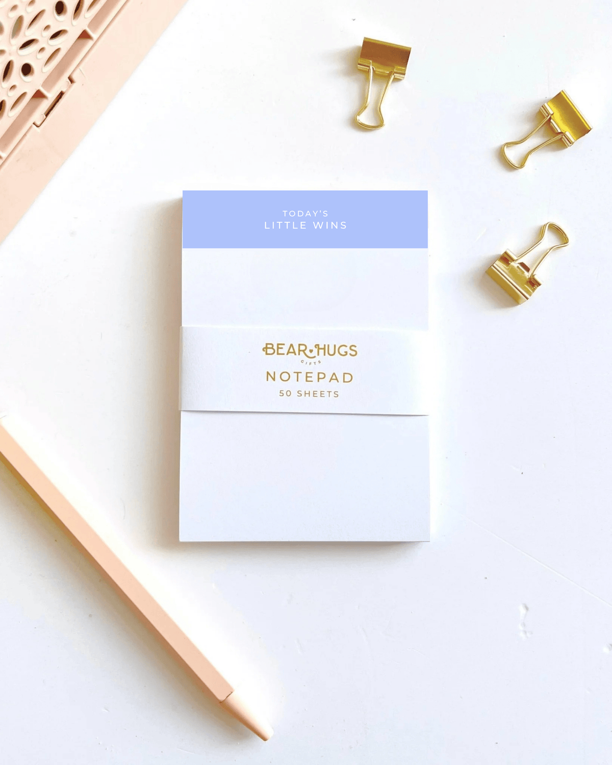 Today's Little Wins A7 Note Pad - BearHugs - thinking of you gifts by post