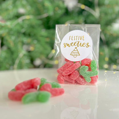 Vegan Festive Christmas Candy Cane Gummy Sweets - BearHugs