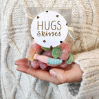 Vegan Sweets Bag - With Personalised Message Label - BearHugs - thinking of you gifts by post