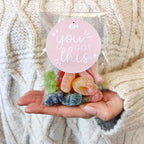 Vegan Sweets Bag - With Personalised Message Label - BearHugs - thinking of you gifts by post
