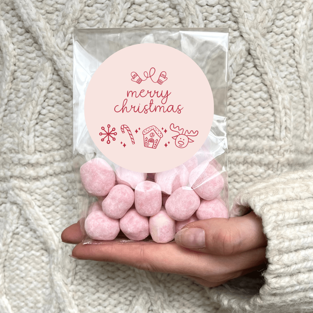 Vegan Sweets Bag - With Personalised Message Label - BearHugs - thinking of you gifts by post