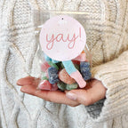 Vegan Sweets Bag - With Personalised Message Label - BearHugs - thinking of you gifts by post