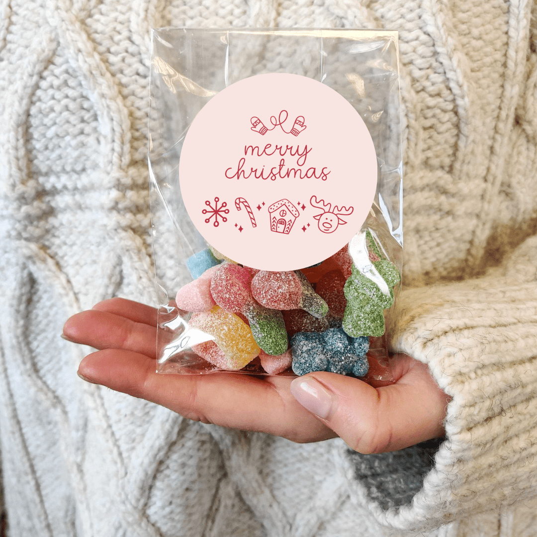 Vegan Sweets Bag - With Personalised Message Label - BearHugs - thinking of you gifts by post