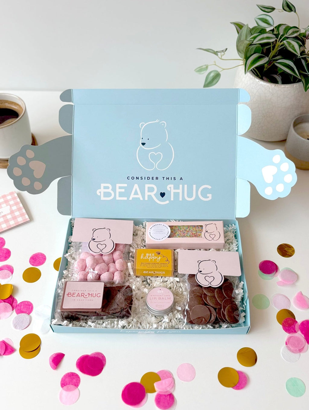Very Happy Birthday Letterbox Hug in a Box - BearHugs - thinking of you gifts by post