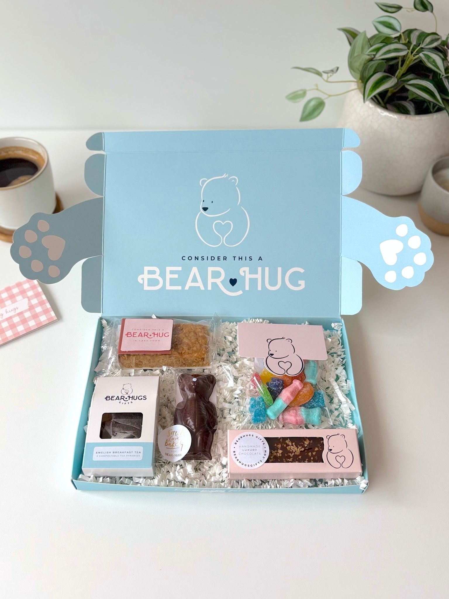 Very Vegan Letterbox Hug in a Box - BearHugs - thinking of you gifts by post