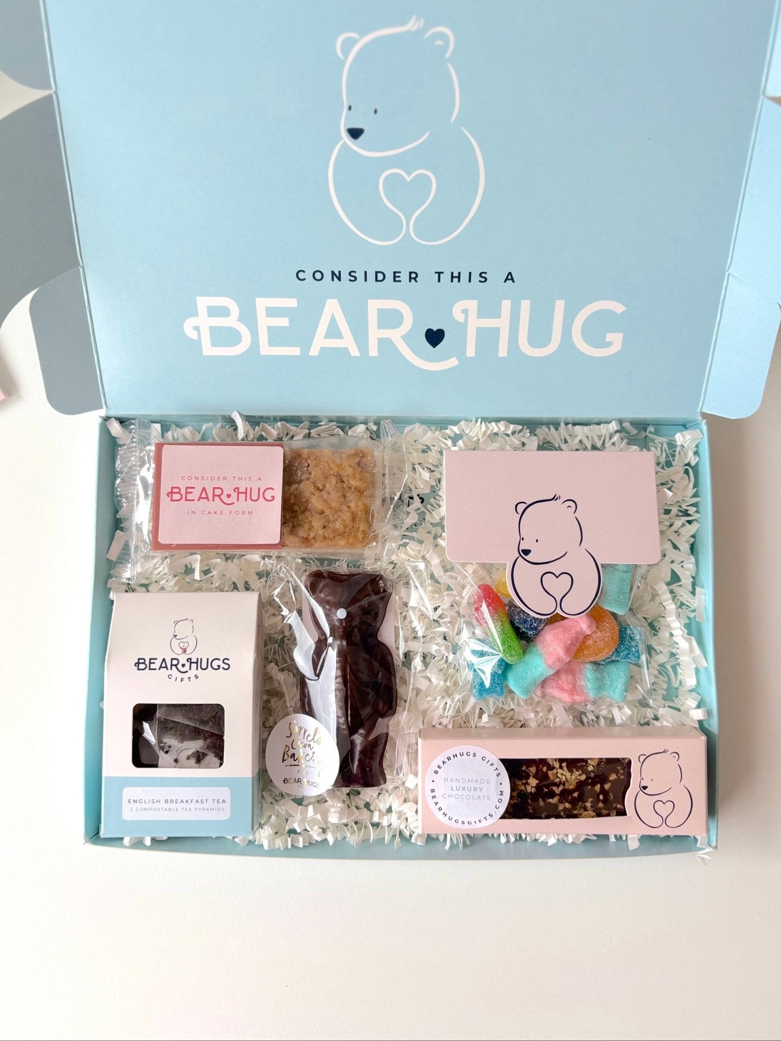 Very Vegan Letterbox Hug in a Box - BearHugs - thinking of you gifts by post