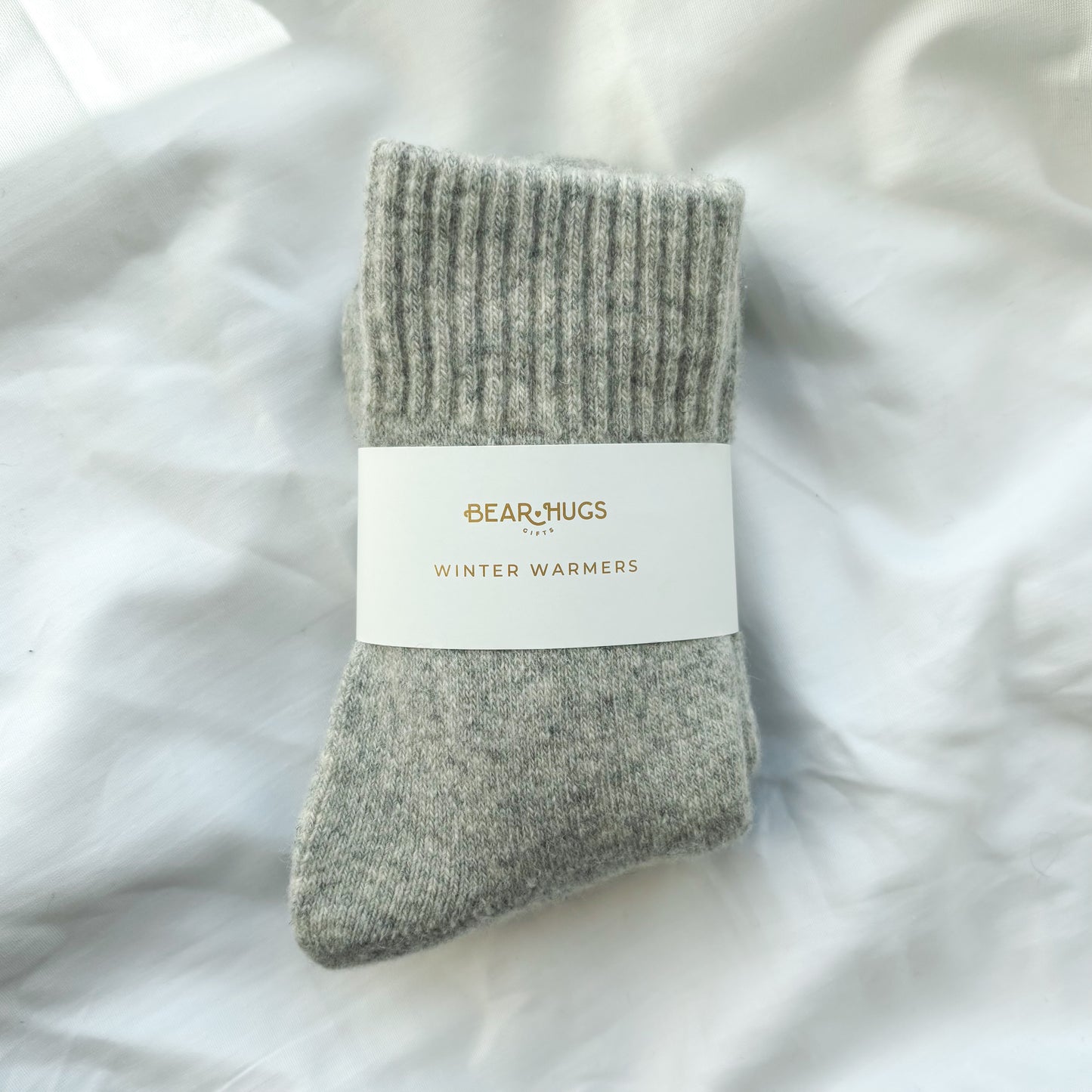 Cosy Wool Socks - With Personalised Message Band