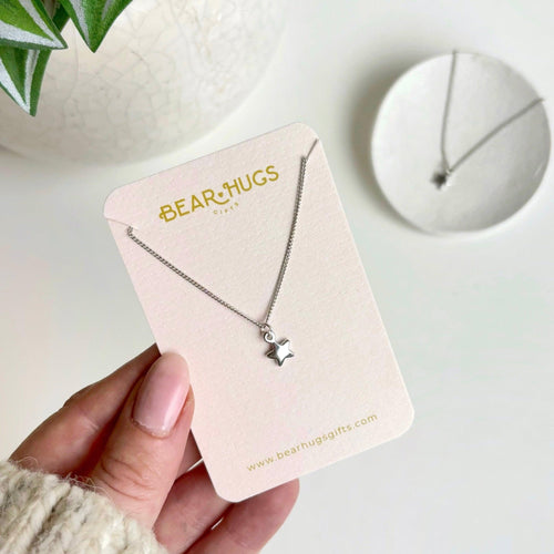 "You're A Star" Silver Plated Necklace - BearHugs - thinking of you gifts by post