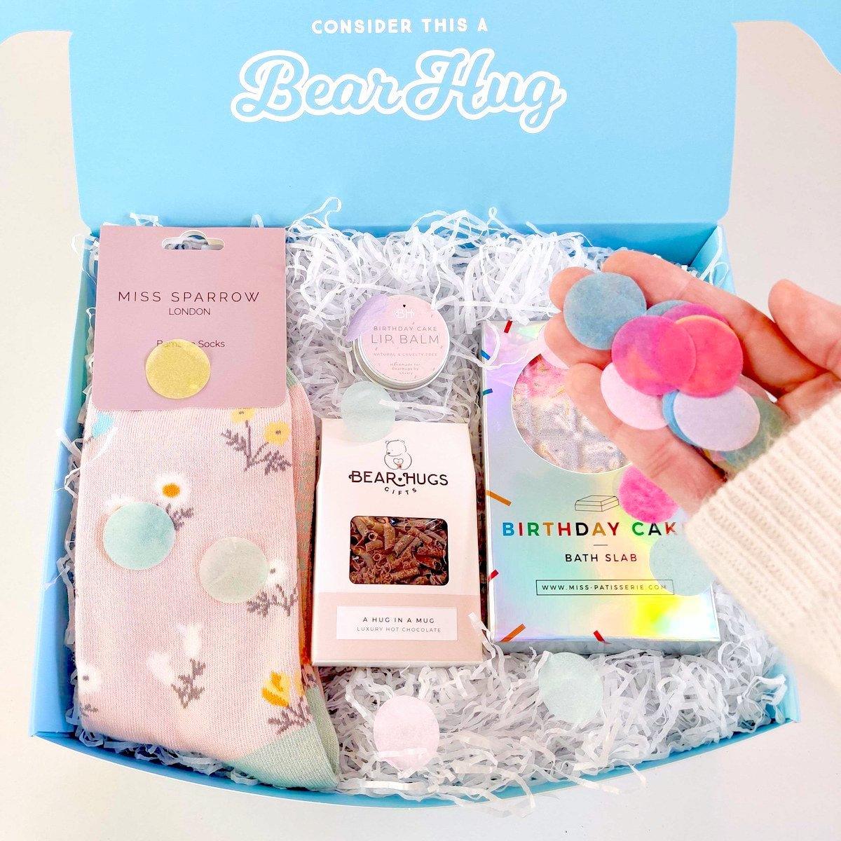 Add A Sprinkling Of Colourful Confetti - BearHugs - thinking of you gifts by post