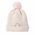 Children's Rainbow Knitted Bobble Hat - BearHugs - thinking of you gifts by post