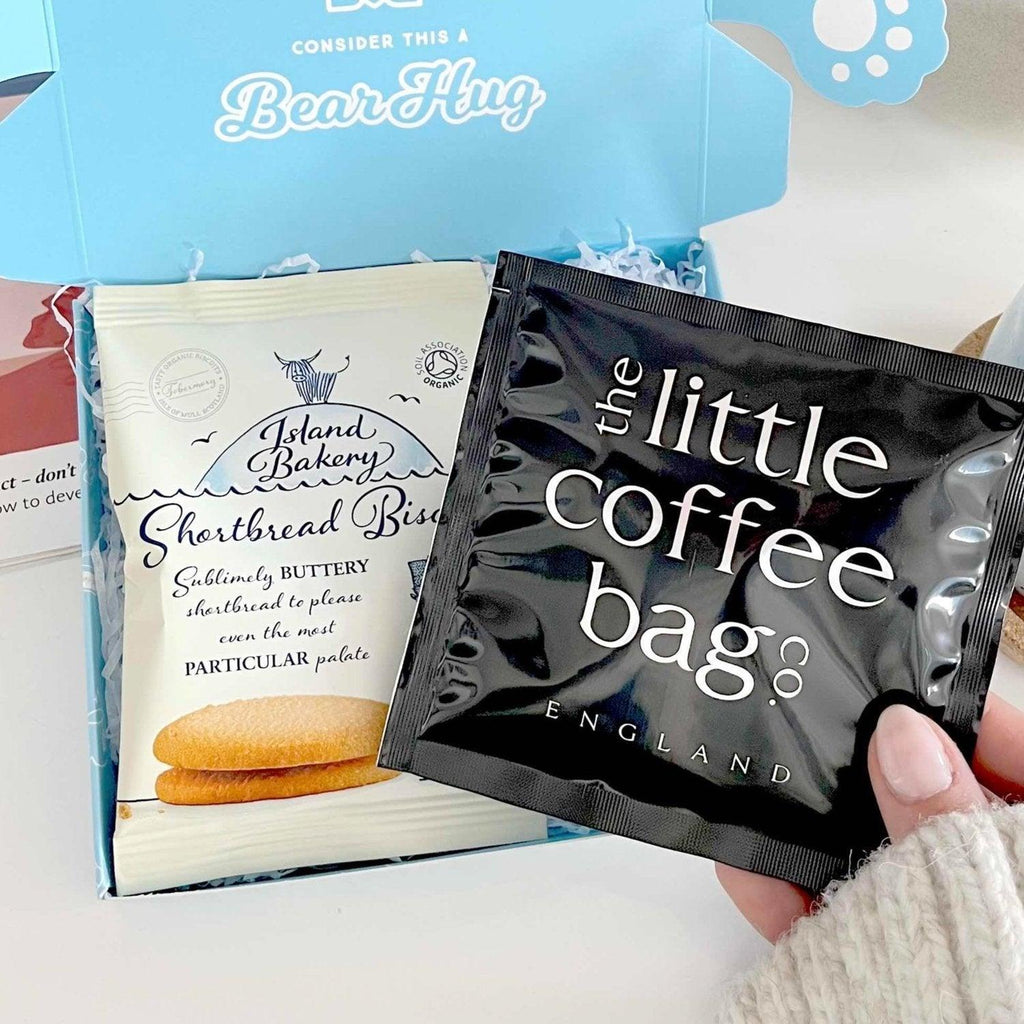 Coffee and Biscuits Letterbox Hug - BearHugs - thinking of you gifts by post