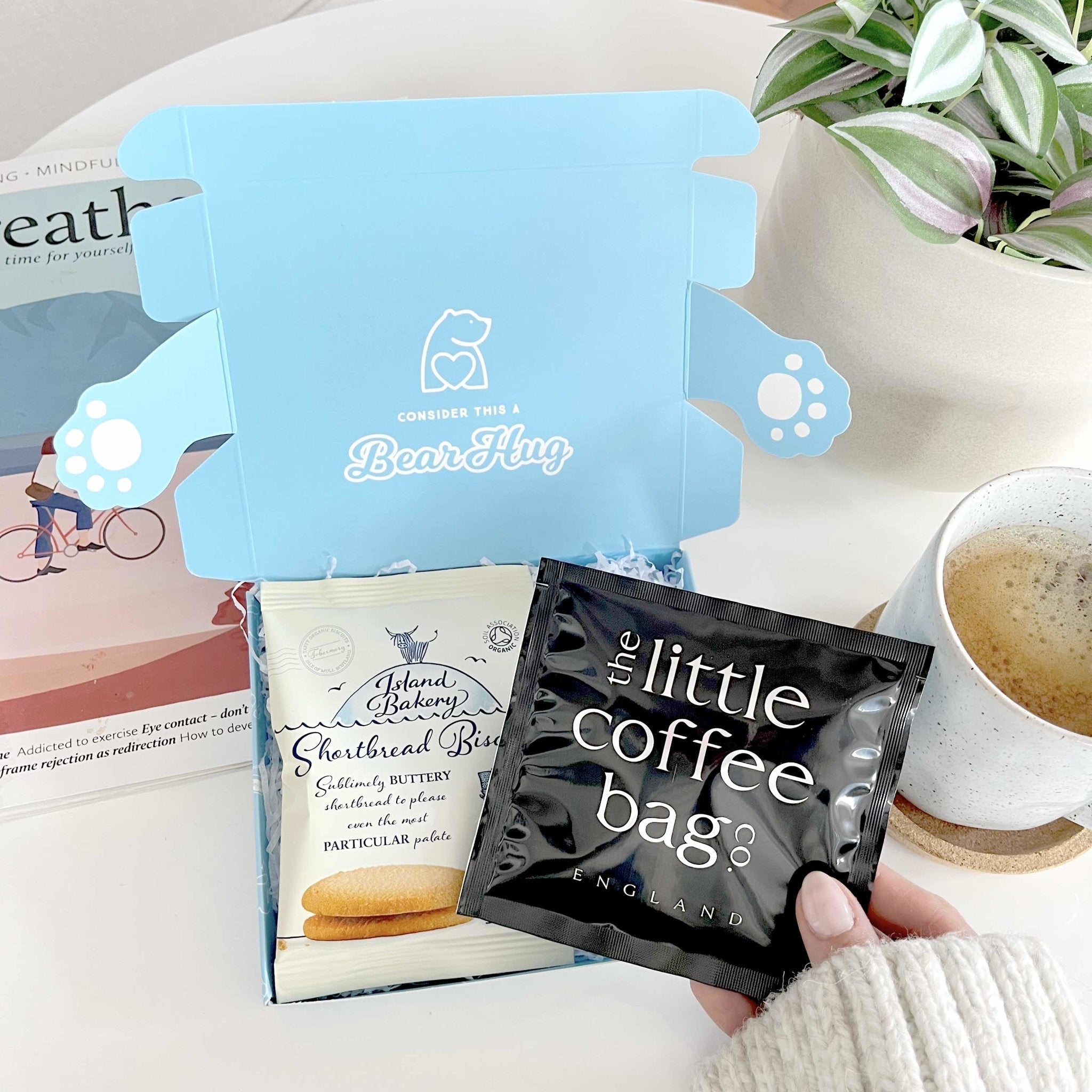 Coffee and Biscuits Letterbox Hug - BearHugs - thinking of you gifts by post