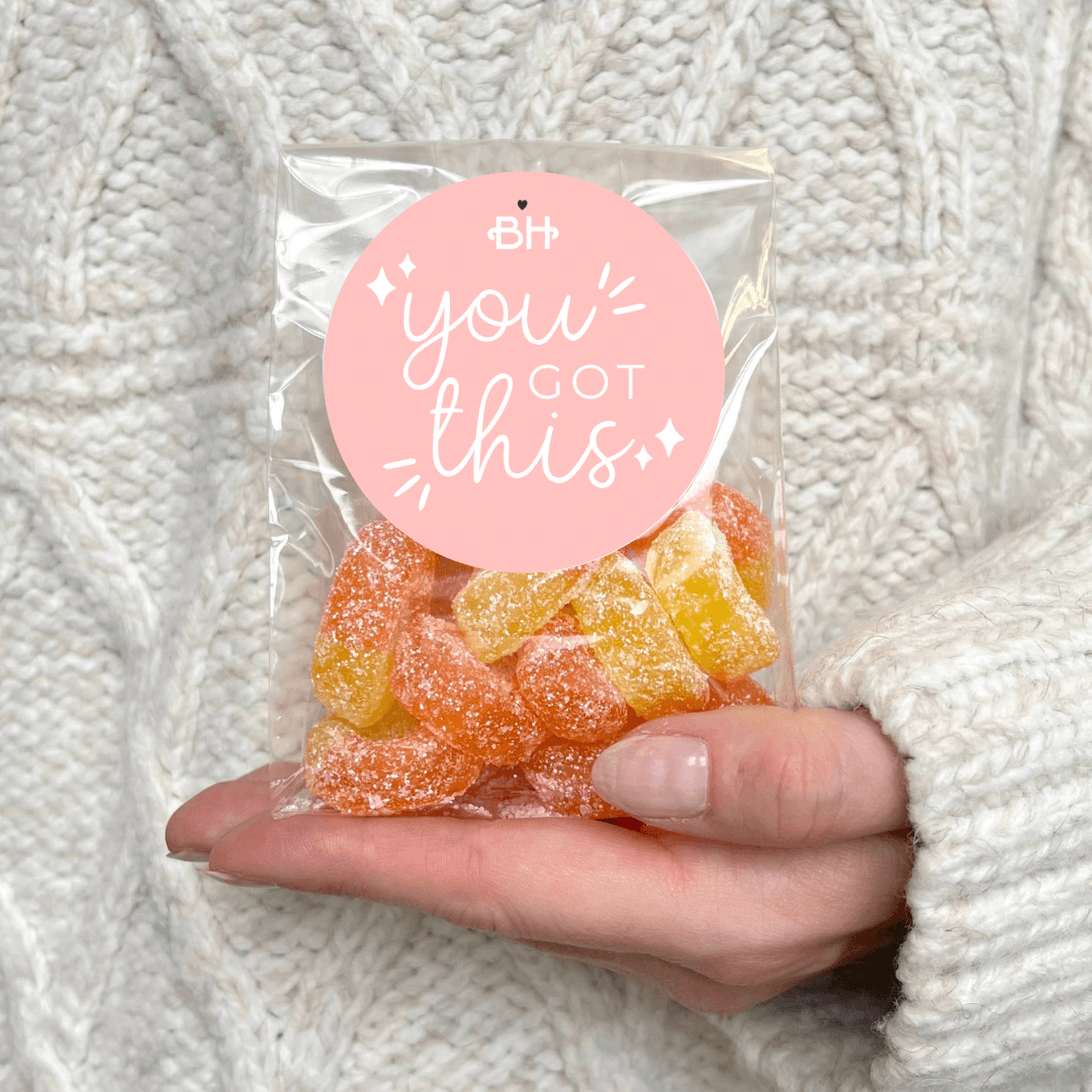 Custom Vegan Sweets Bag - Choose Your Sweets & Message! - BearHugs - Thinking Of You Gifts