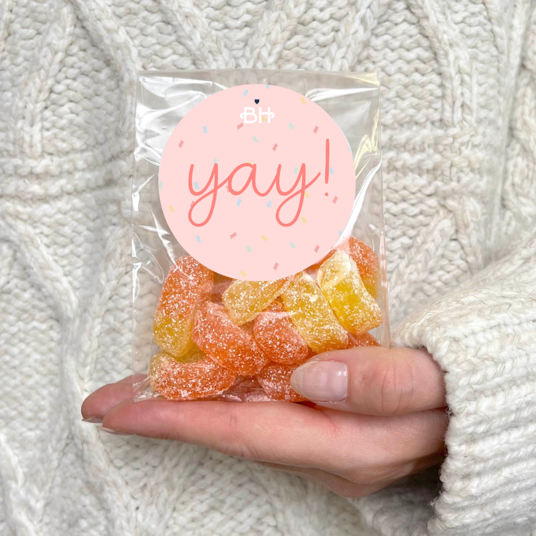 Custom Vegan Sweets Bag - Choose Your Sweets & Message! - BearHugs - Thinking Of You Gifts