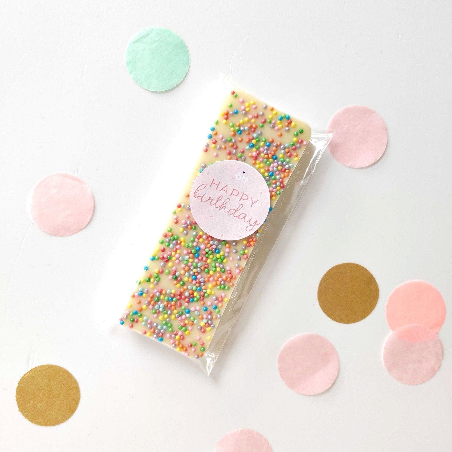 Happy Birthday Mini Chocolate Bar - BearHugs - thinking of you gifts by post