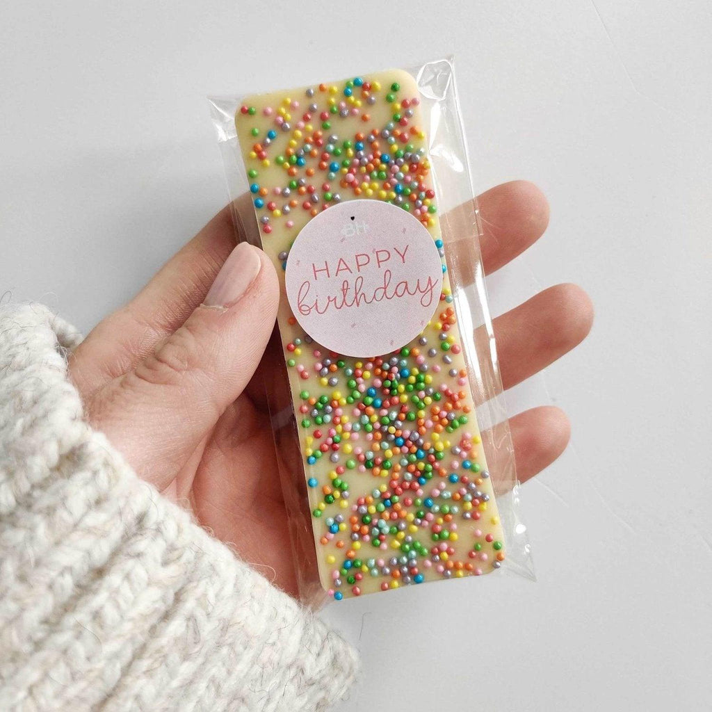 Happy Birthday Mini Chocolate Bar - BearHugs - thinking of you gifts by post