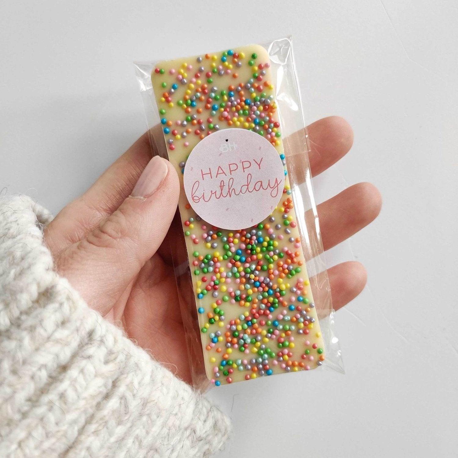 Happy Birthday Mini Chocolate Bar - BearHugs - thinking of you gifts by post