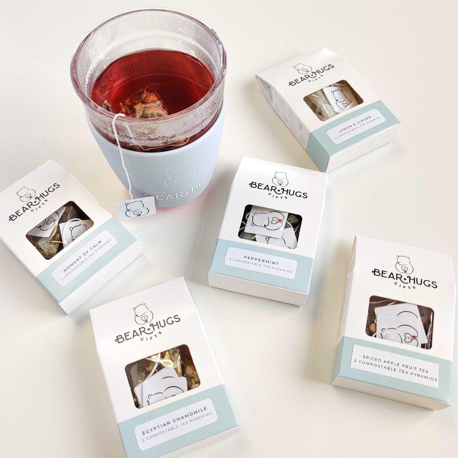 Herbal and Fruit Tea Mini Packs (Decaf) - BearHugs - thinking of you gifts by post