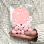Vegan Sweets Bag - With Personalised Message Label - BearHugs - thinking of you gifts by post