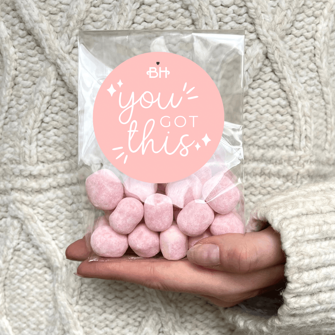Vegan Sweets Bag - With Personalised Message Label - BearHugs - thinking of you gifts by post