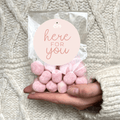 Vegan Sweets Bag - With Personalised Message Label - BearHugs - thinking of you gifts by post