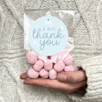 Vegan Sweets Bag - With Personalised Message Label - BearHugs - thinking of you gifts by post